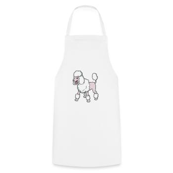 Kawaii Pudel - Kochschürze - Weiß - Vorne - AI Model Male 185 dark (185cm)