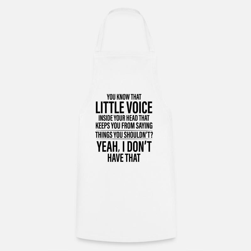 Funny Saying - Cooking Apron - white