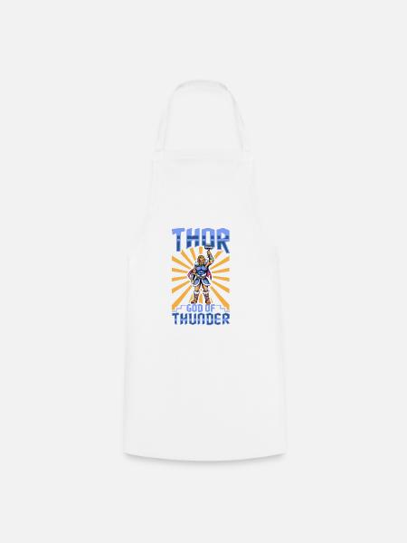 Wikinger Donnergott Thor - Kochschürze - Weiß