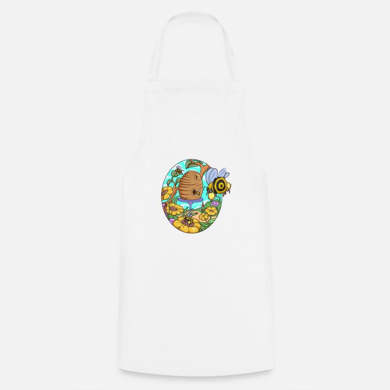 Les abeilles à la ruche - Beecore - Tablier de cuisine - blanc