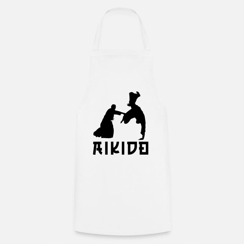 Aïkido - Tablier de cuisine - blanc