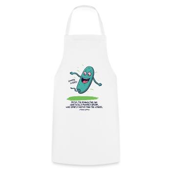 Peter, la graine modifiée radioactive - Tablier de cuisine - blanc - Devant - AI Model Male 185 dark (185cm)