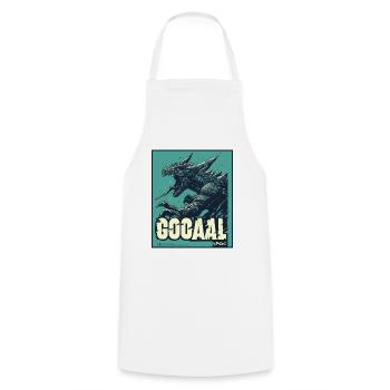Tor! Kaiju Fußball Fan - Kochschürze - Weiß - Vorne - AI Model Male 185 dark (185cm)
