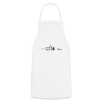 SINGAPOUR Asie Skyline Ville - Tablier de cuisine - blanc - Devant - AI Model Male 185 dark (185cm)