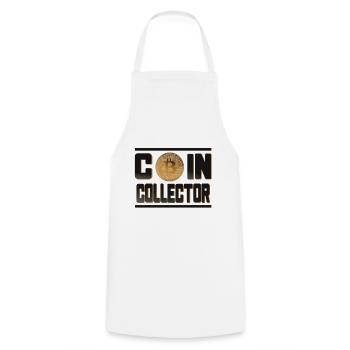 Bitcoin - Coin Collector Bitcoin Coin - Tablier de cuisine - blanc - Devant - AI Model Male 185 dark (185cm)