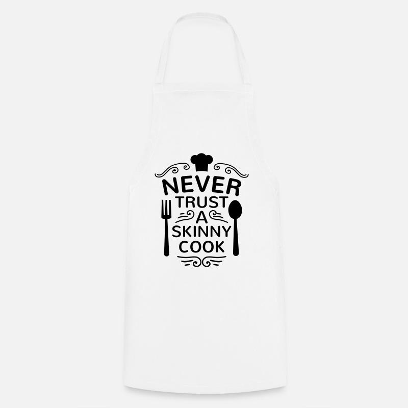 Bester Koch Köchin lecker kochen Küche lustig dick - Kochschürze - Weiß