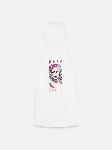 DragQueen - Tablier de cuisine - blanc