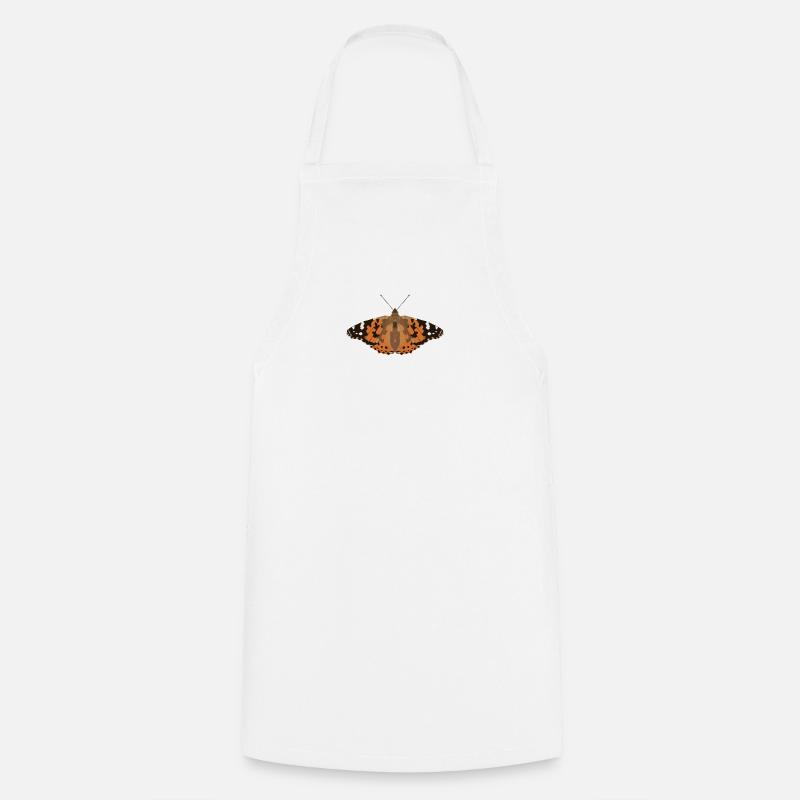 Papillons : Le Chardonneret - Tablier de cuisine - blanc