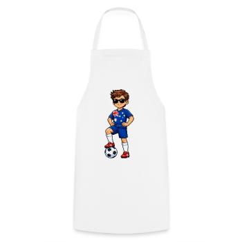 Fußball Junge Australien Fan Australische Flagge - Kochschürze - Weiß - Vorne - AI Model Male 185 dark (185cm)
