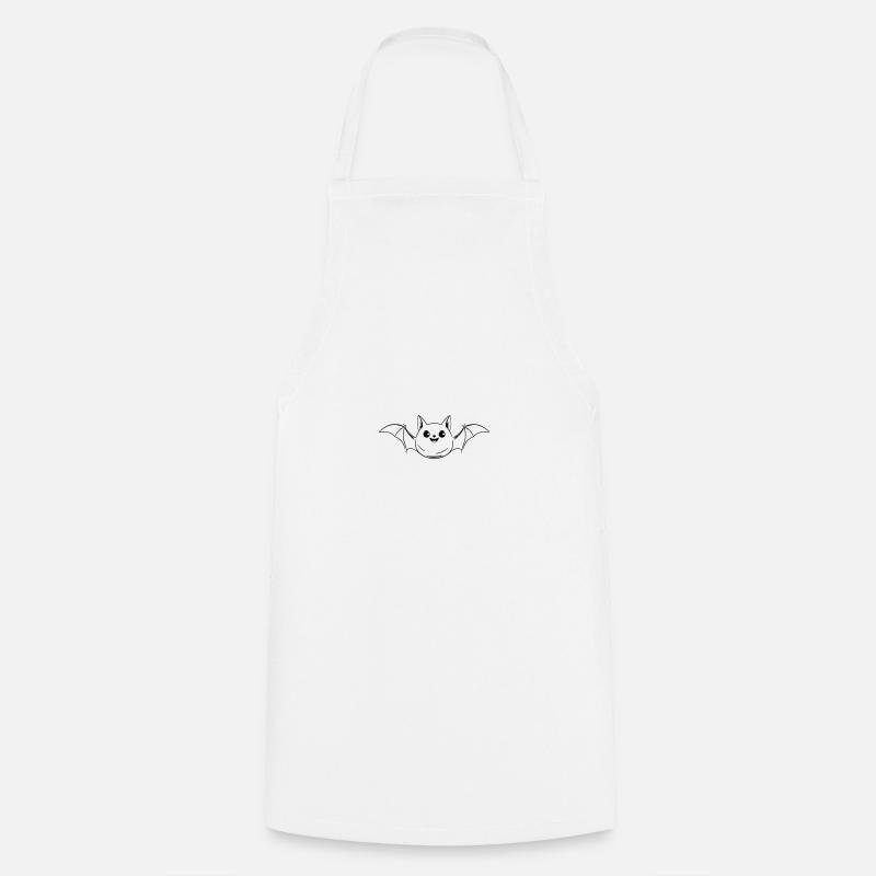 Cute bat as vector illustration - Cooking Apron - white