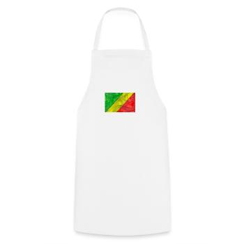 Congo Collection 'by nikkkooo - Cooking Apron - white - Front - AI Model Male 185 dark (185cm)