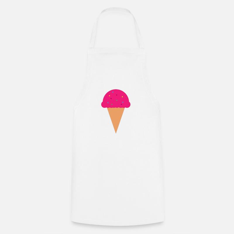 Eis - Kochschürze - Weiß