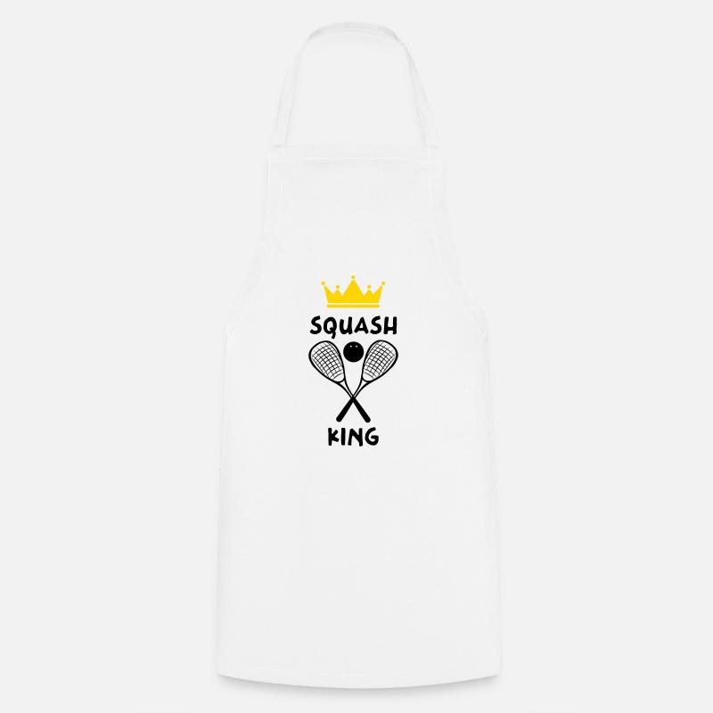 Le Roi du Squash - Squash King - Tablier de cuisine - blanc