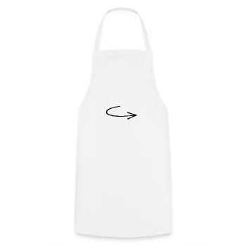 arrow - Cooking Apron - white - Front - AI Model Male 185 dark (185cm)