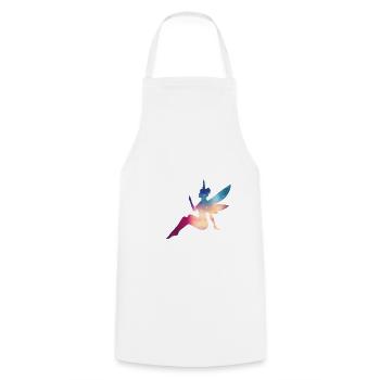 Elf fairy rainbow mythical creature colorful magic - Cooking Apron - white - Front - AI Model Male 185 dark (185cm)