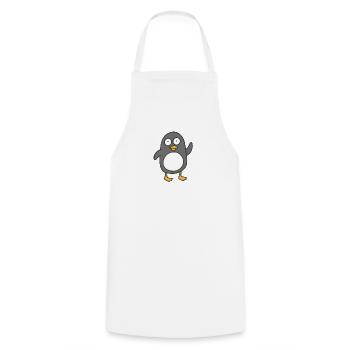 manchot - Tablier de cuisine - blanc - Devant - AI Model Male 185 dark (185cm)