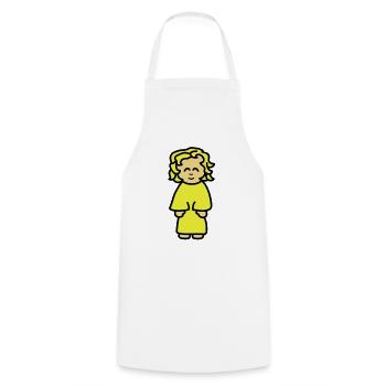 girl - Tablier de cuisine - blanc - Devant - AI Model Male 185 dark (185cm)