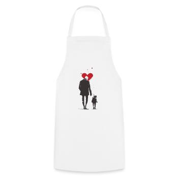 Geschenk Papa Original - Vater und Tochter - Kochschürze - Weiß - Vorne - AI Model Male 185 dark (185cm)