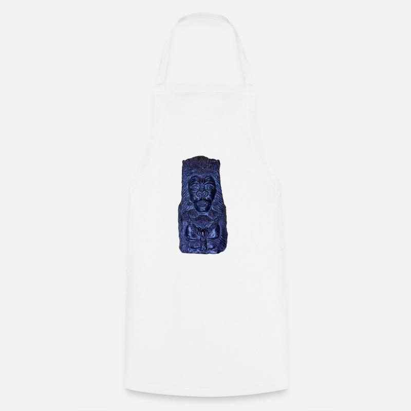 Bleu Gorila - Tablier de cuisine - blanc