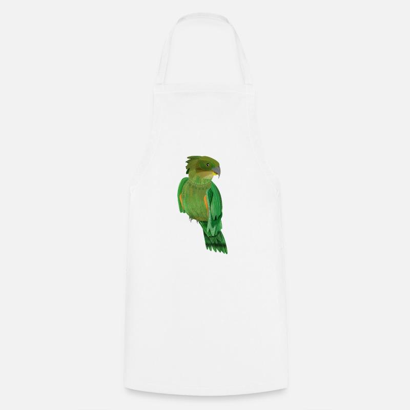 Kea Bemalter neuseeländischer Vogel - Kochschürze - Weiß