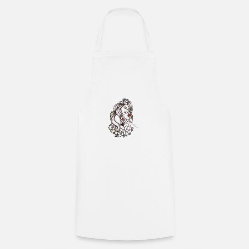 Amour de crâne - Tablier de cuisine - blanc
