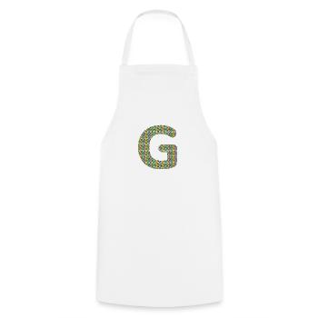 Coeur coloré G Design - Unique et élégant ! - Tablier de cuisine - blanc - Devant - AI Model Male 185 dark (185cm)