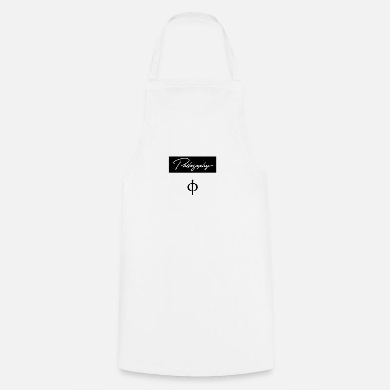 Philosophy φ - Cooking Apron - white