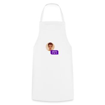WMN PWR - Visage Féminin - 03 - Tablier de cuisine - blanc - Devant - AI Model Male 185 dark (185cm)