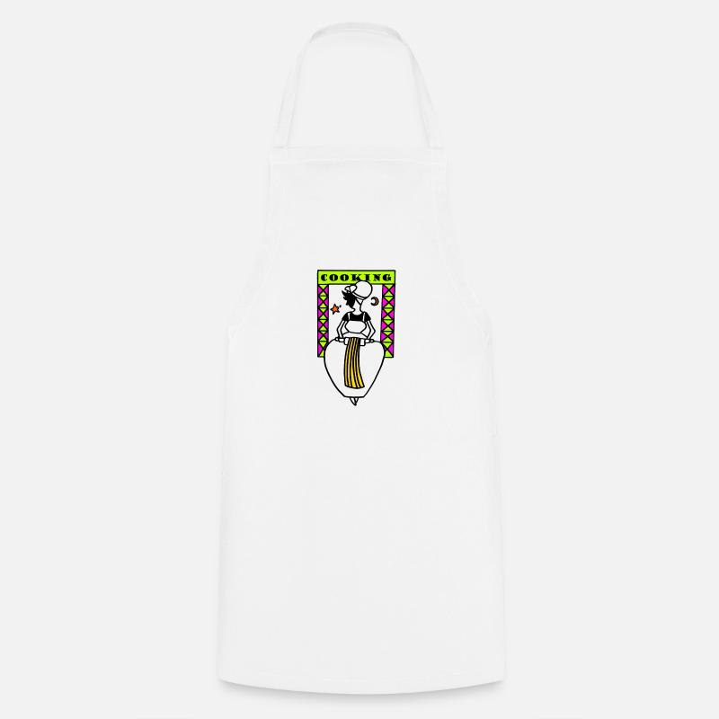 cuisson rose - Tablier de cuisine - blanc
