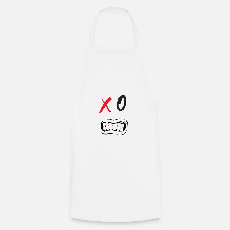 XO Seite 3. Geschenk Humor Geburtstag Feiertage - Kochschürze - Weiß