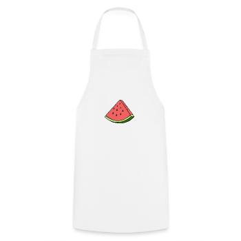 watermelon - Kochschürze - Weiß - Vorne - AI Model Male 185 dark (185cm)
