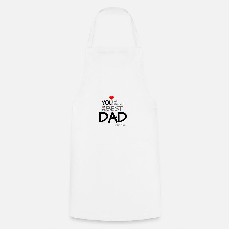 Best Dad, Dad - Cooking Apron - white