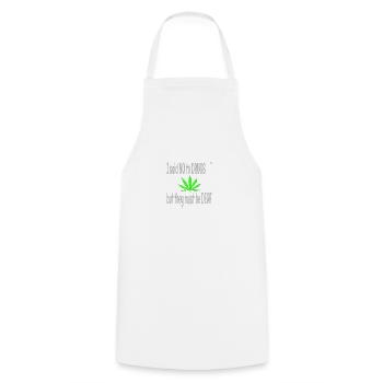 I said no to drugs - Cooking Apron - white - Front - AI Model Male 185 dark (185cm)