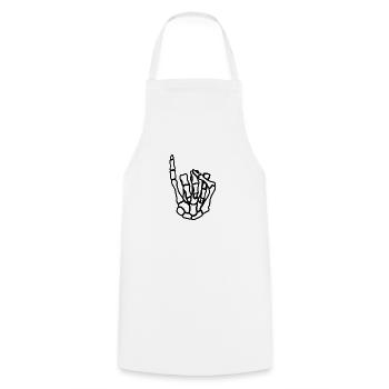 contour du squelette de klenkes - Tablier de cuisine - blanc - Devant - AI Model Male 185 dark (185cm)