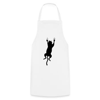 cat scratch - Cooking Apron - white - Front - AI Model Male 185 dark (185cm)
