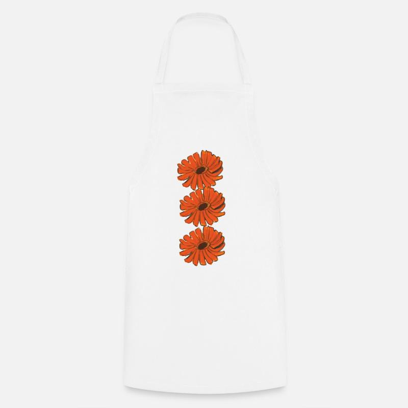 calendula RINGELBLUME - Kochschürze - Weiß