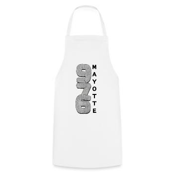 T SHIRT 976 MAYOTTE - Tablier de cuisine - blanc - Devant - AI Model Male 185 dark (185cm)