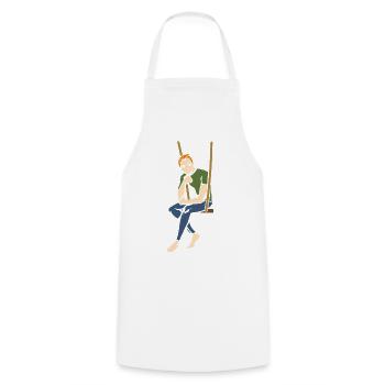 Anime Manga Otaku Kawaii Japon Cosplay Bande dessinée - Tablier de cuisine - blanc - Devant - AI Model Male 185 dark (185cm)