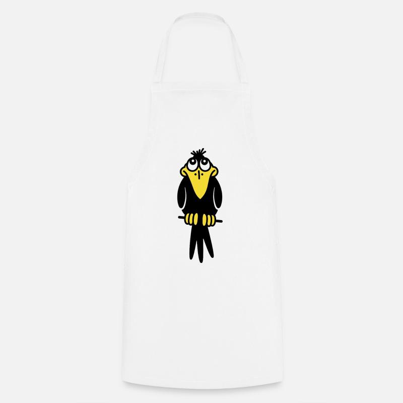 Mr. Crow - Cooking Apron - white