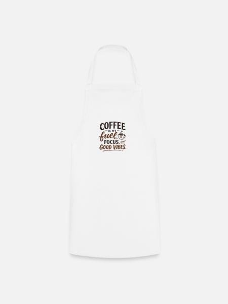 Kaffee an. Fokus an. - Kochschürze - Weiß