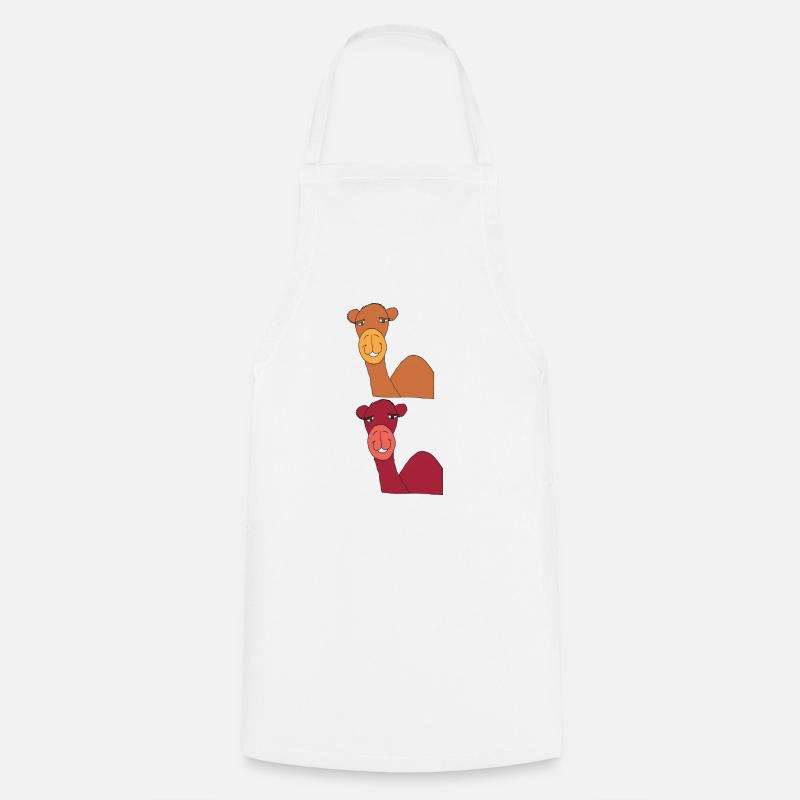 chameau double - Tablier de cuisine - blanc