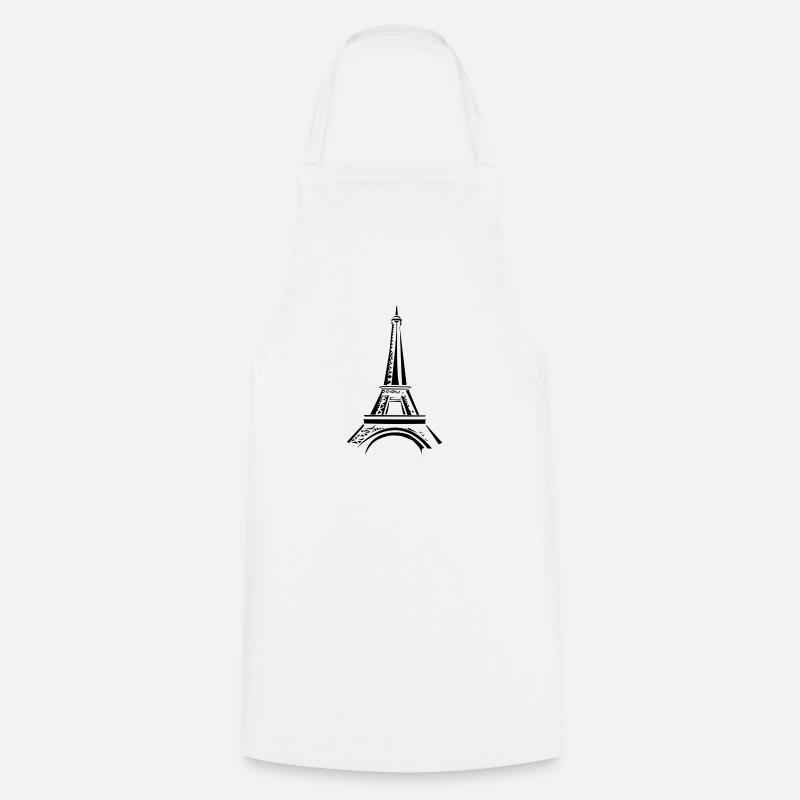 Eiffel Tower - Cooking Apron - white
