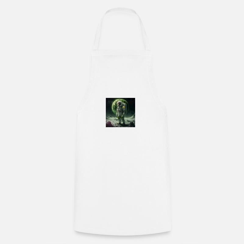 Singe astronaute (petit design) - Tablier de cuisine - blanc