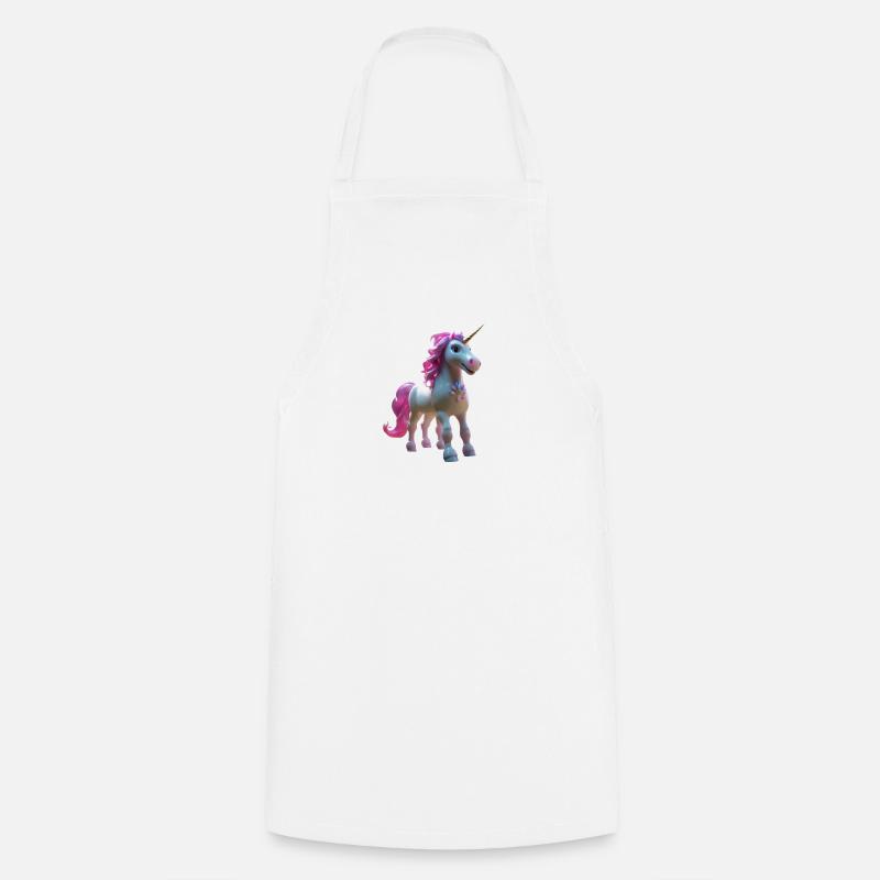 Fleur de licorne pastel - Tablier de cuisine - blanc
