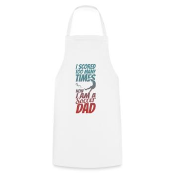 Football Dad - Cooking Apron - white - Front - AI Model Male 185 dark (185cm)