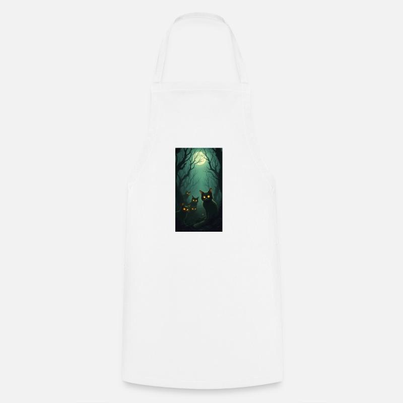 félin - Tablier de cuisine - blanc
