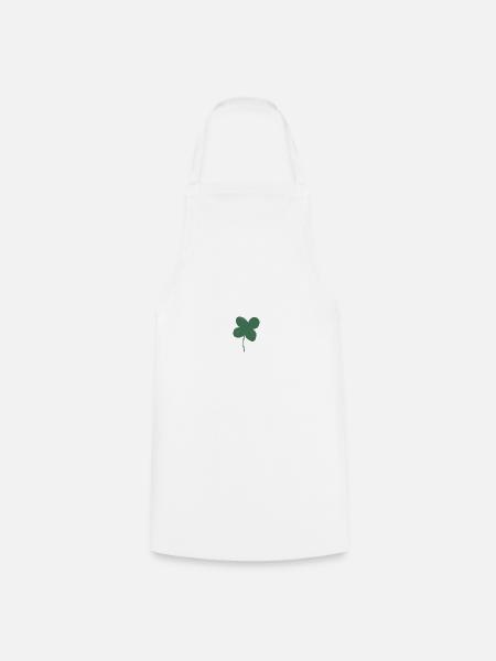 Trèfle porte-bonheur - Tablier de cuisine - blanc