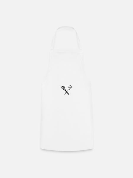 Kochlöffel kochen backen - Kochschürze - Weiß