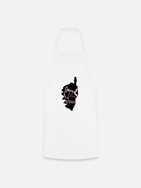 CORSE - CORSICA - Tablier de cuisine - blanc