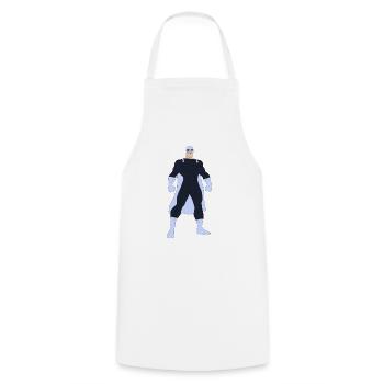 Be a Superhero! Be brave! - Cooking Apron - white - Front - AI Model Male 185 dark (185cm)